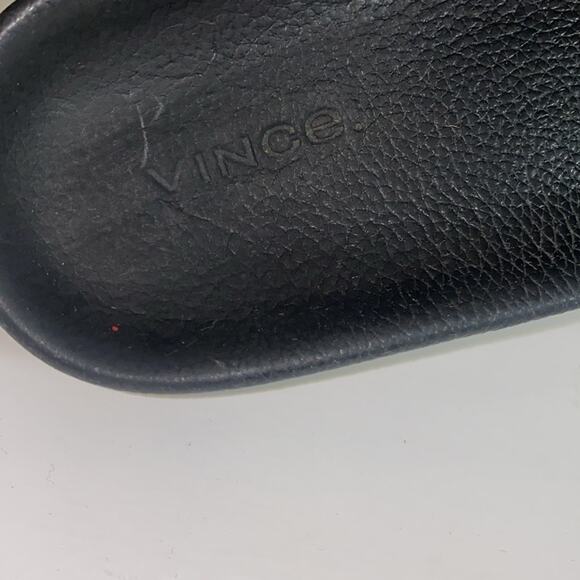 VINCE Aurelia Leather Slides - Picture 7 of 9